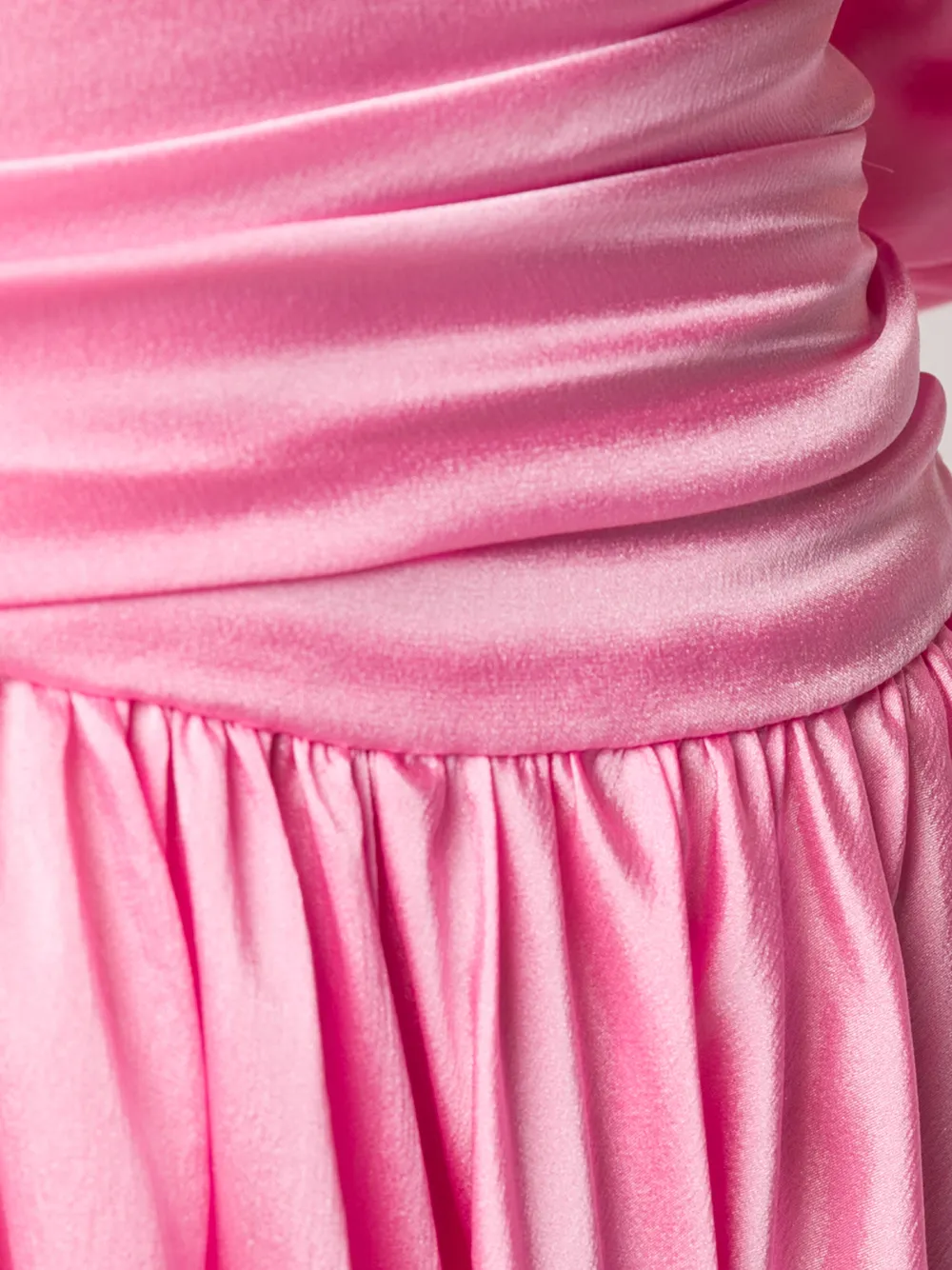 Alexandre Vauthier Draped Silk Mini Dress In Pink