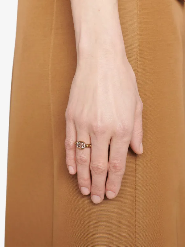 gucci bee ring with interlocking g