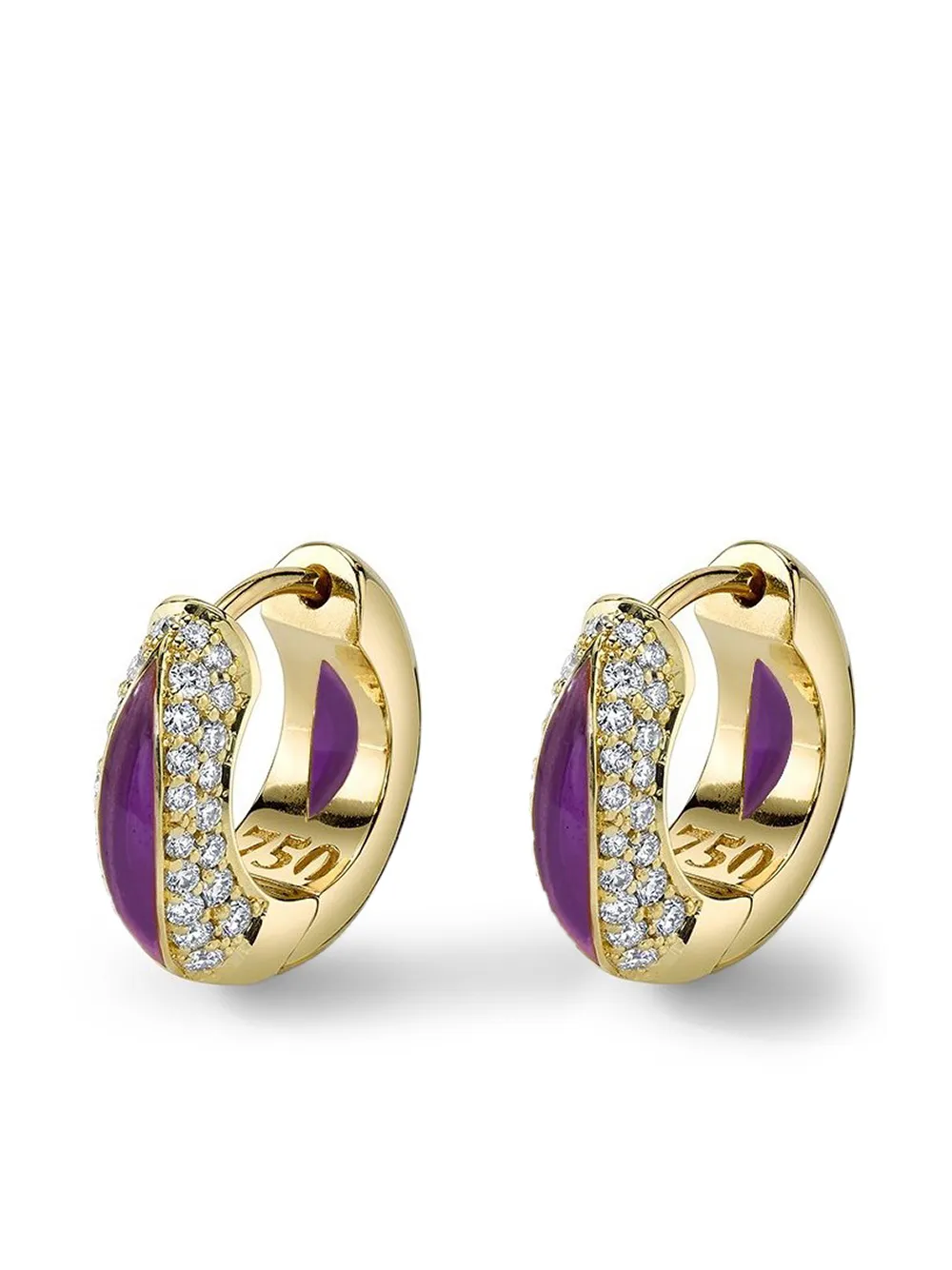 

Andy Lif aretes en oro de 18kt con diamantes - YLWGOLD