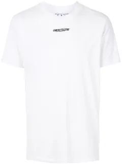 white motif t shirt