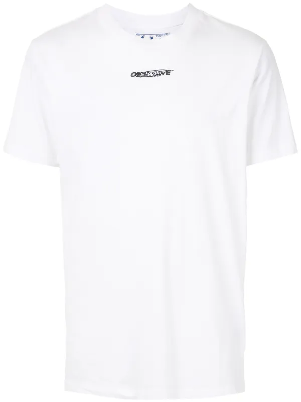 white motif t shirt