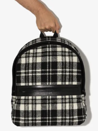 Camp check-pattern backpack展示图