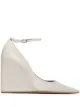Image 1 of Amina Muaddi Pernille 95mm wedge pumps