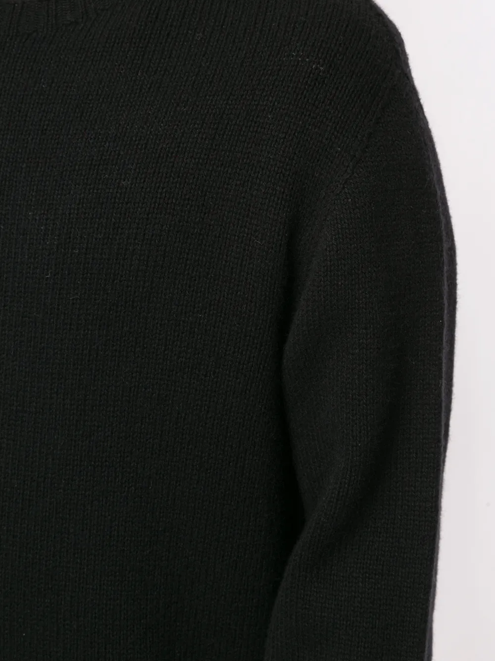 curved-logo wool-blend jumper