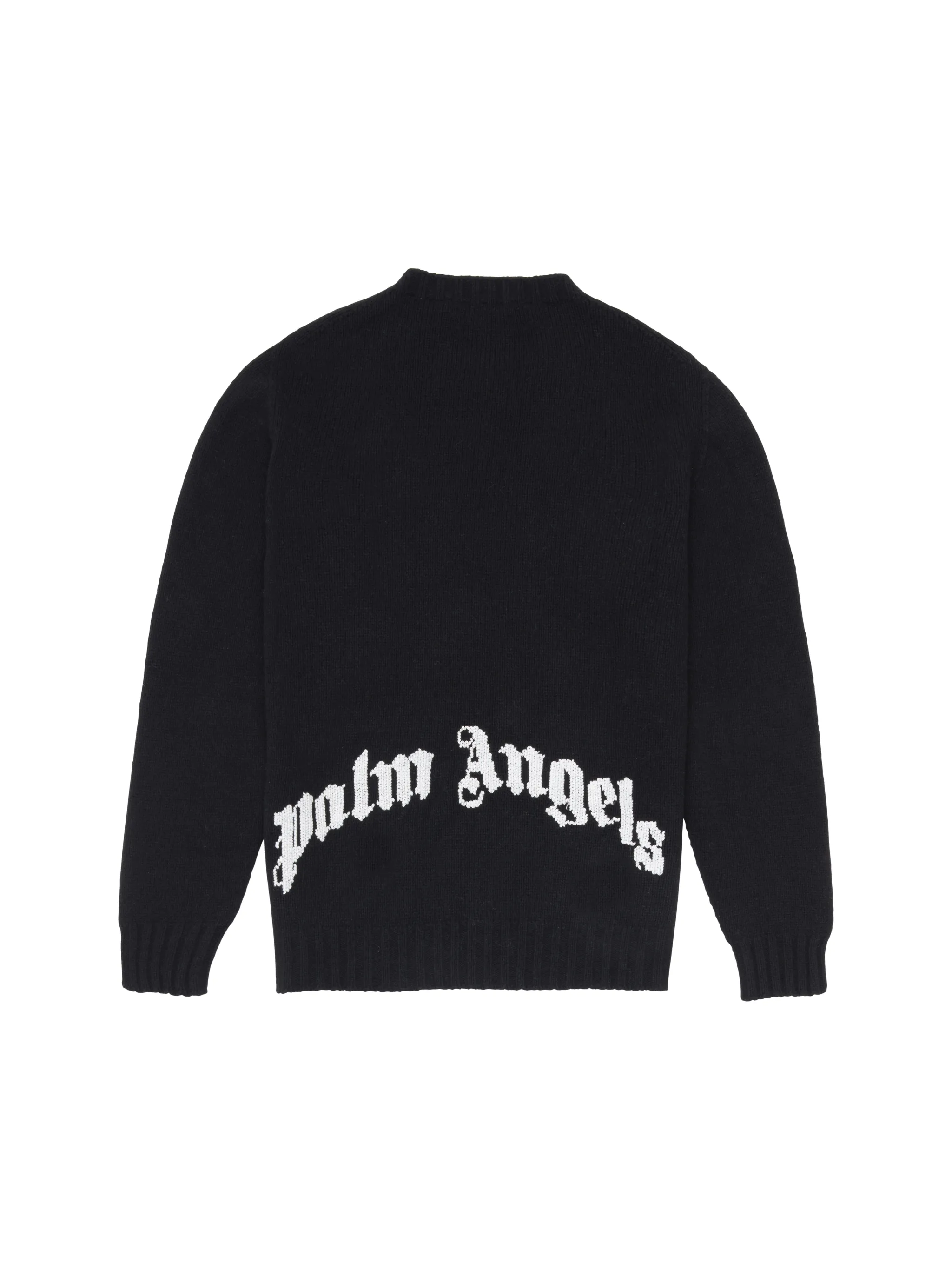 CURVED LOGO SWEATER Palm Angels® Official