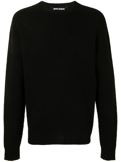 Palm Angels - logo-intarsia jumper