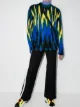 Image 2 of AGR intarsia zigzag pattern knit jumper