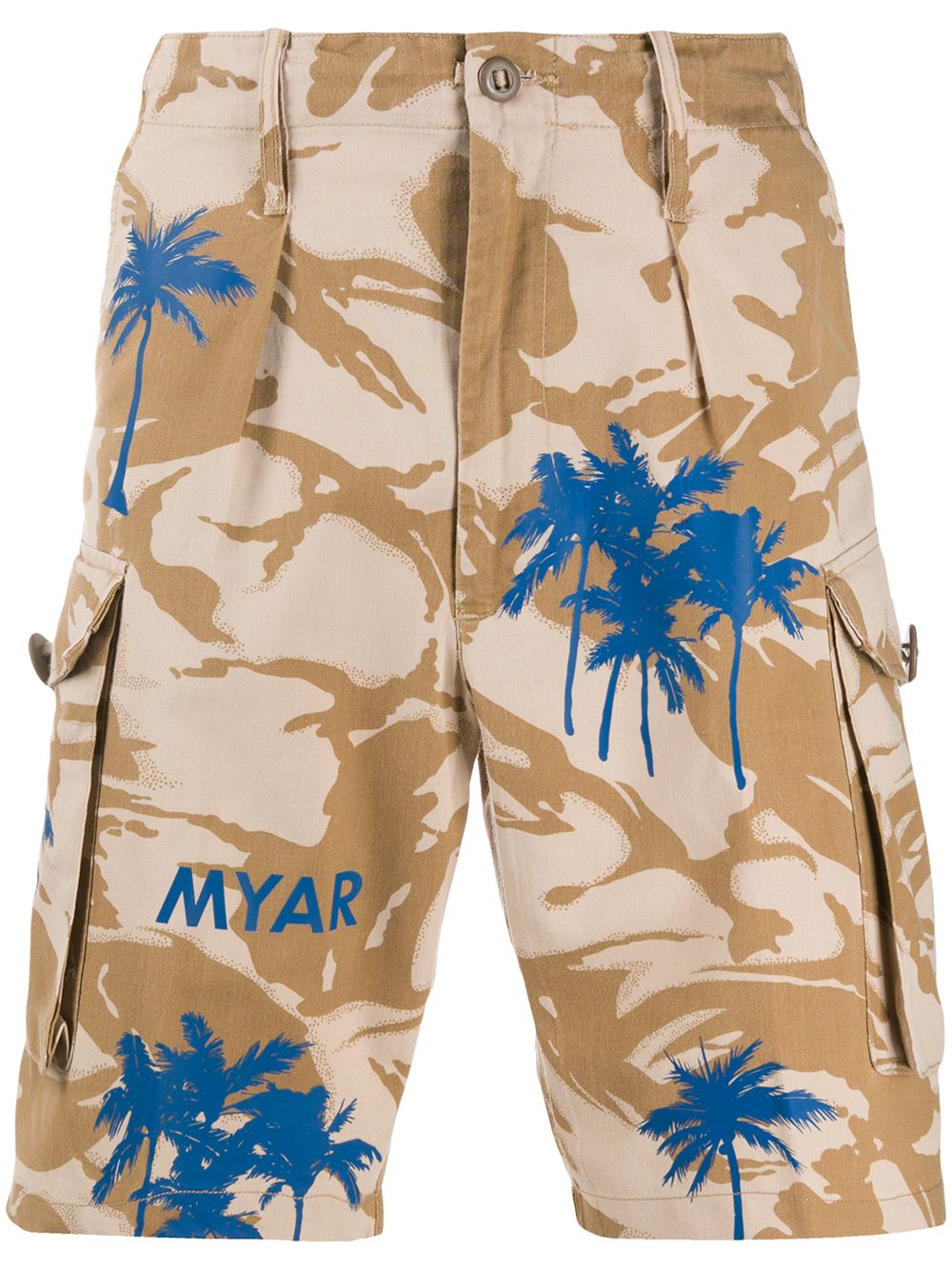 фото Myar шорты карго с камуфляжным принтом и логотипом