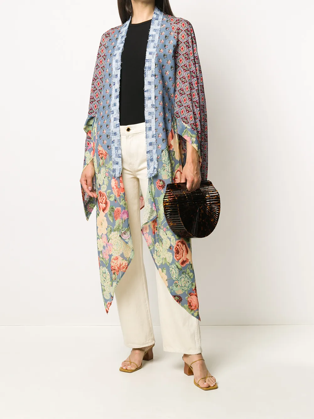 фото Anjuna floral print patchwork robe