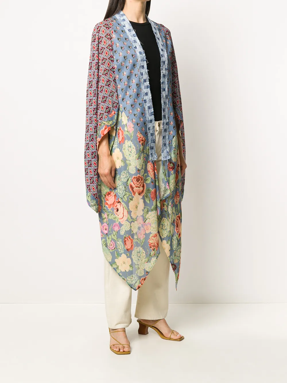 фото Anjuna floral print patchwork robe