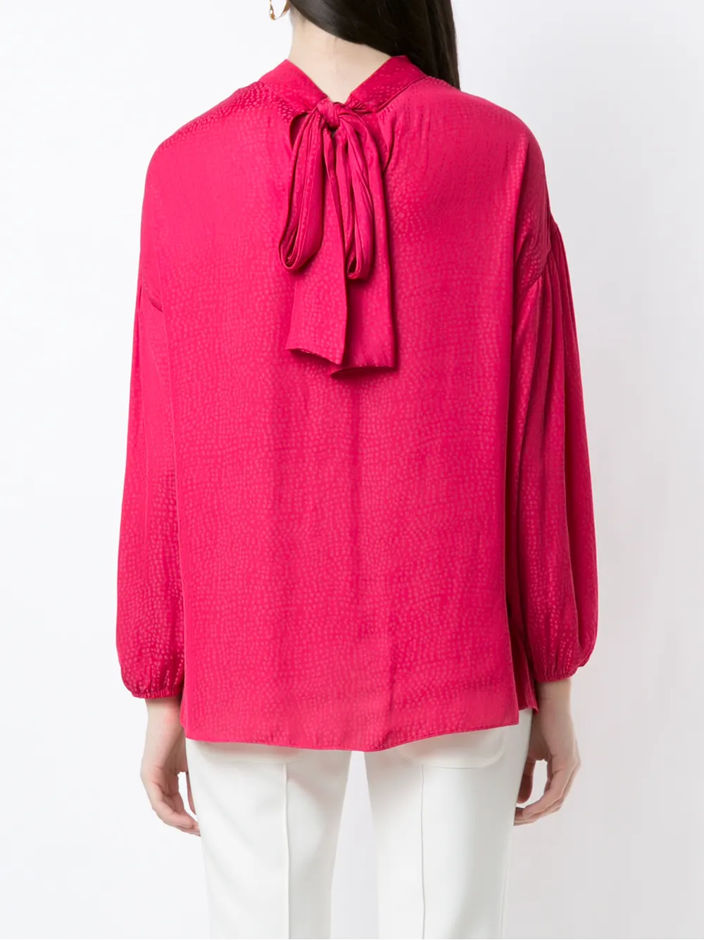 Olympiah Gestrikte blouse Roze