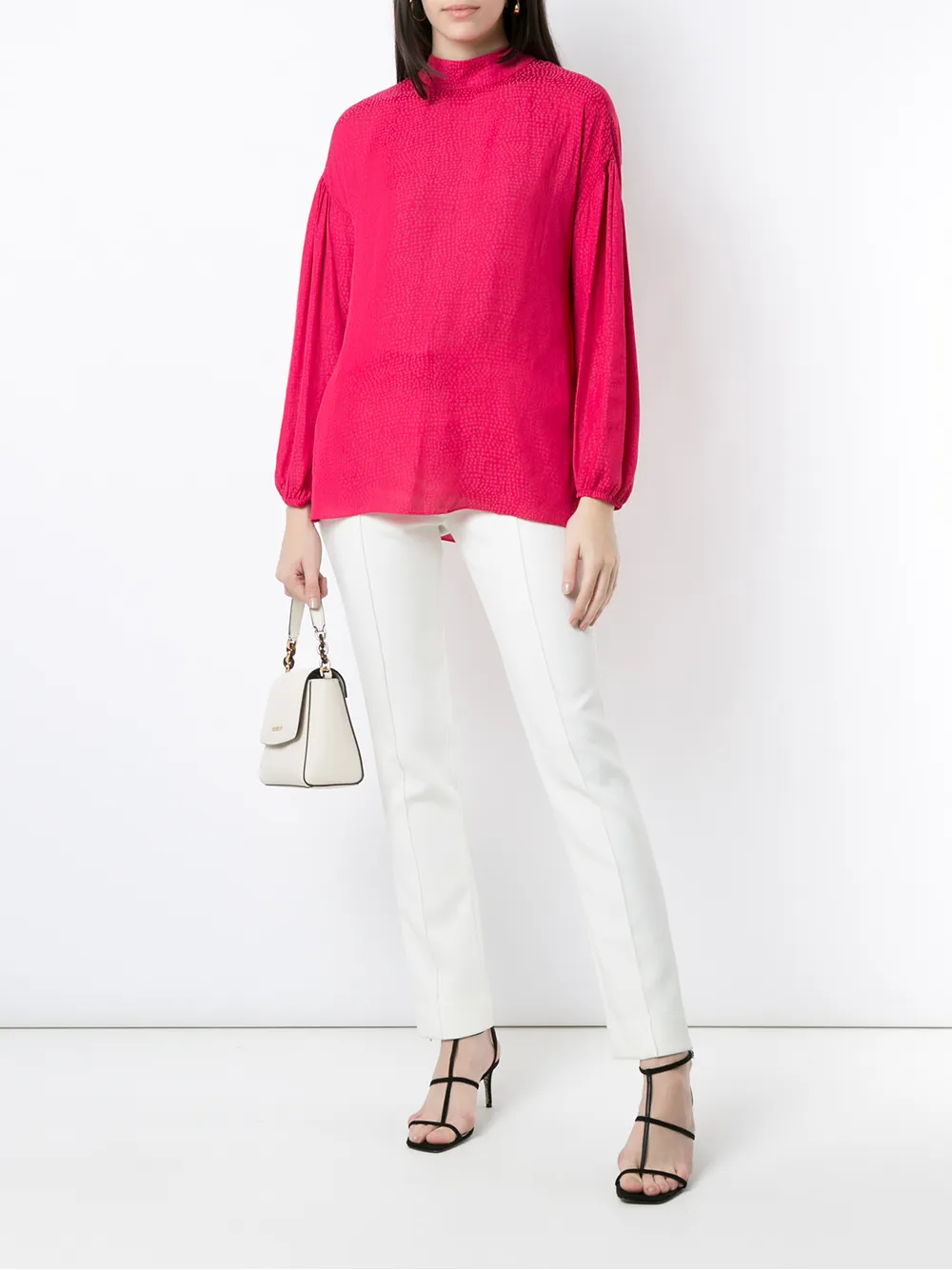 Olympiah Gestrikte blouse - Roze