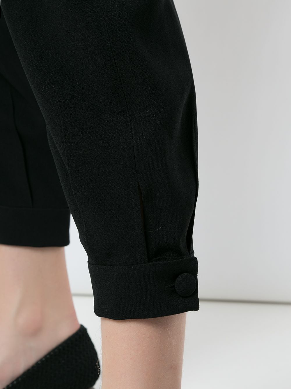 Shop Olympiah Luyne Pleated Trousers In Black