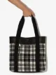 Saint Laurent tartan check pattern tote