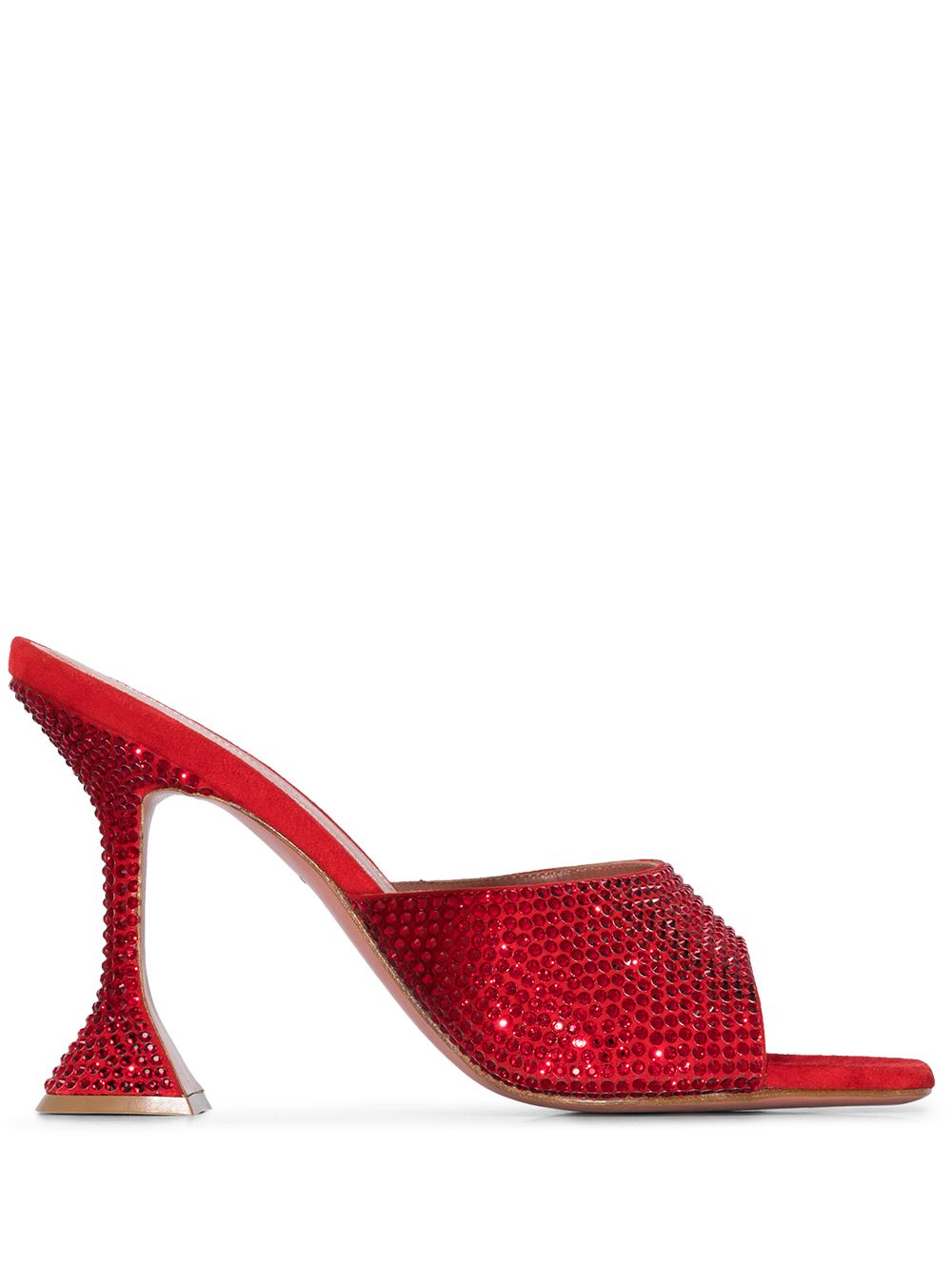 фото Amina muaddi lupita 95mm crystal-embellished mules