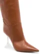 Image 2 of Amina Muaddi Iman 95mm leather thigh-high boots