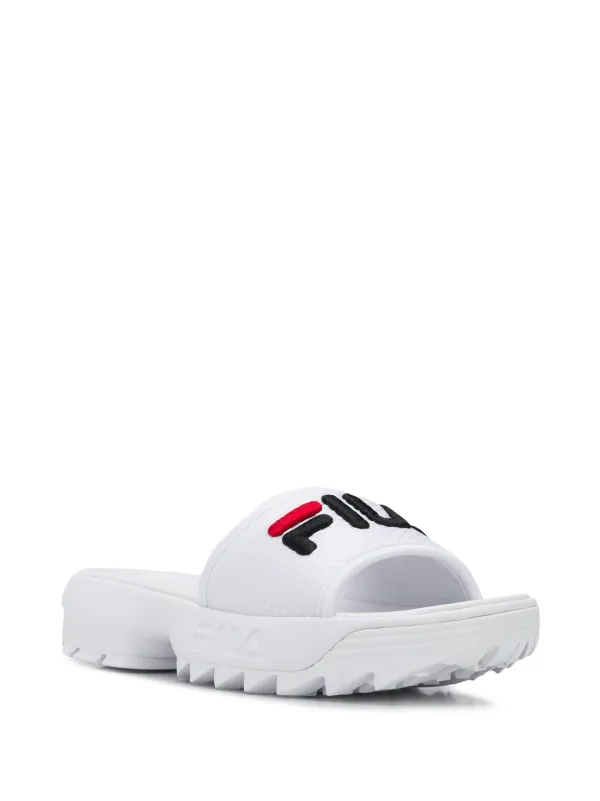 fila white sliders