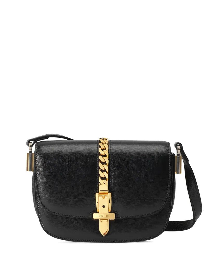 Click to view more detailed imagery on our partner's website Gucci Mini Sylvie 1969 Shoulder Bag In Black