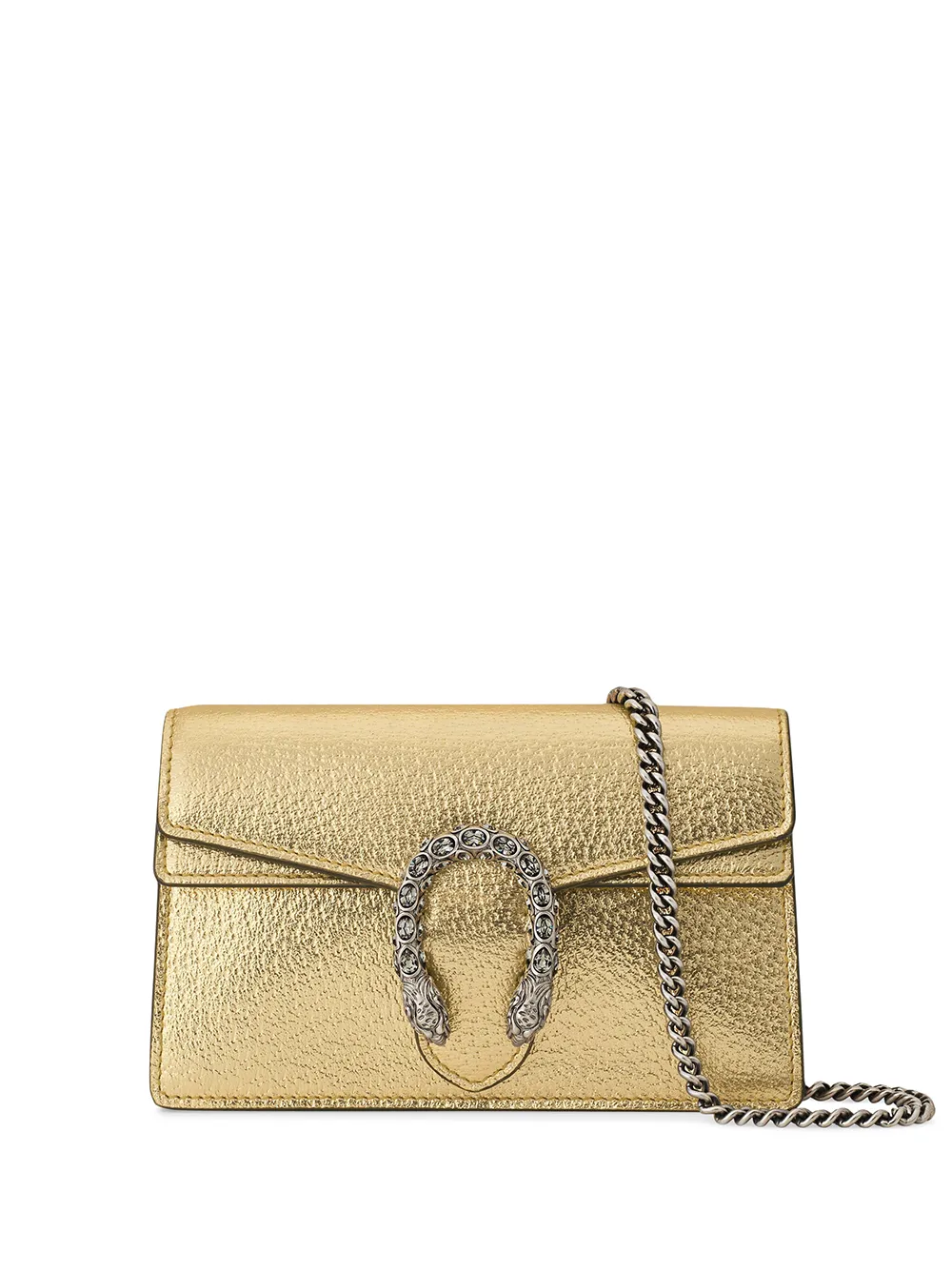 Gucci Super Mini Dionysus Crossbody Bag In Gold