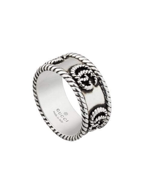 Gucci anillo GG Marmont en plata de ley