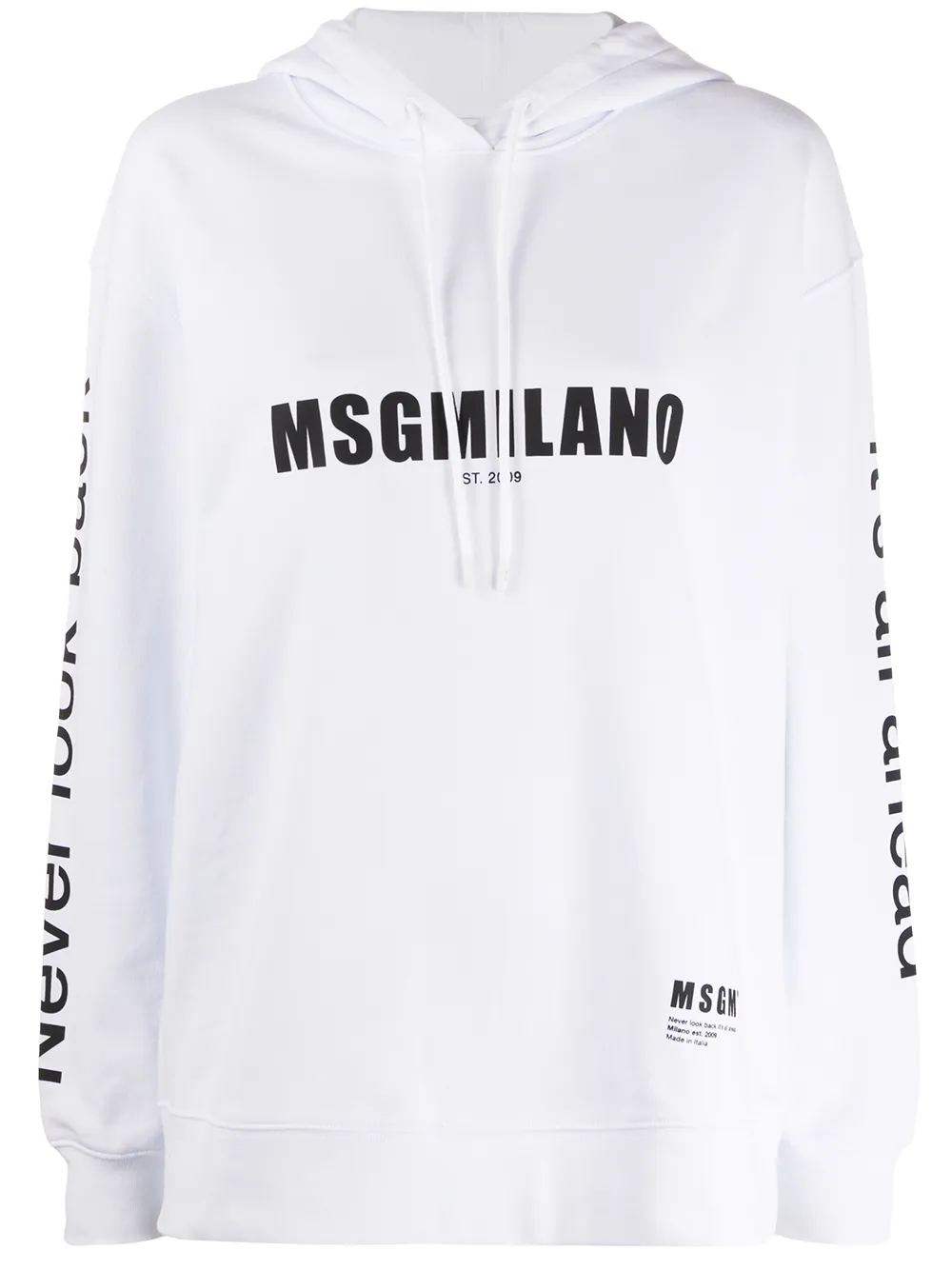 MSGM худи с логотипом и кулиской MSGM худи с логотипом и кулиской