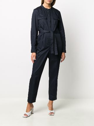 tied-waist jumpsuit展示图