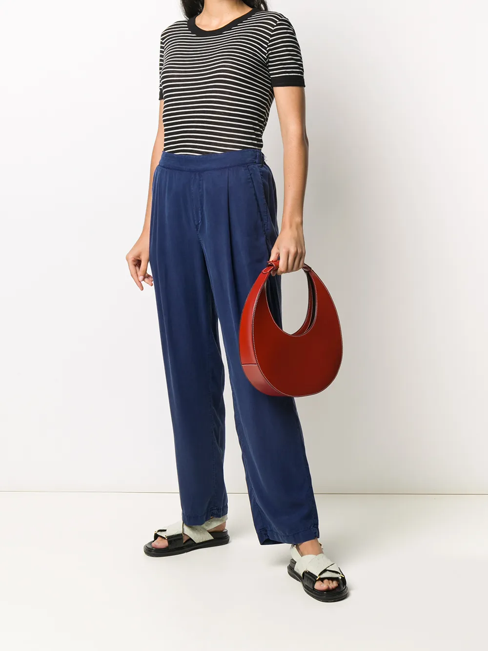  Woolrich Pantalon à Coupe Ample - Bleu 