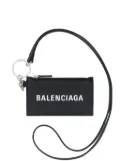 Balenciaga Cash card holder keyring - Black
