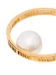 Miu Miu faux-pearl hoop earrings