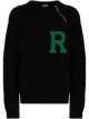 Image 1 of Raf Simons Letter-badge crew-neck jumper