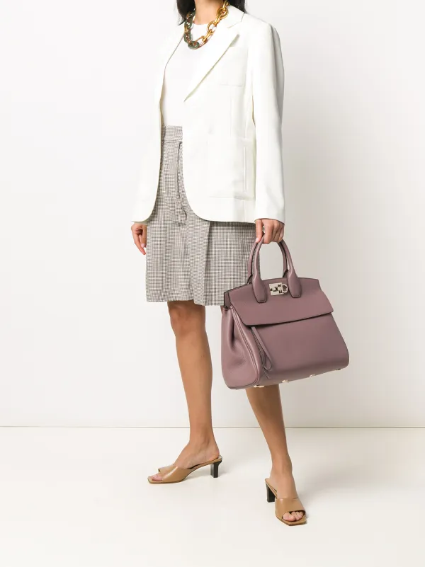 ferragamo studio tote bag