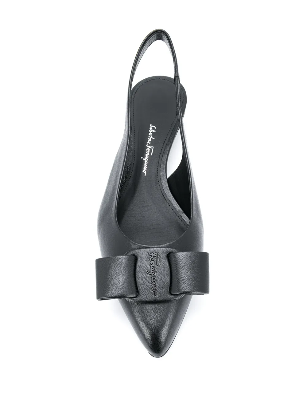 Image 4 of Salvatore Ferragamo Vara bow slingback ballerina shoes