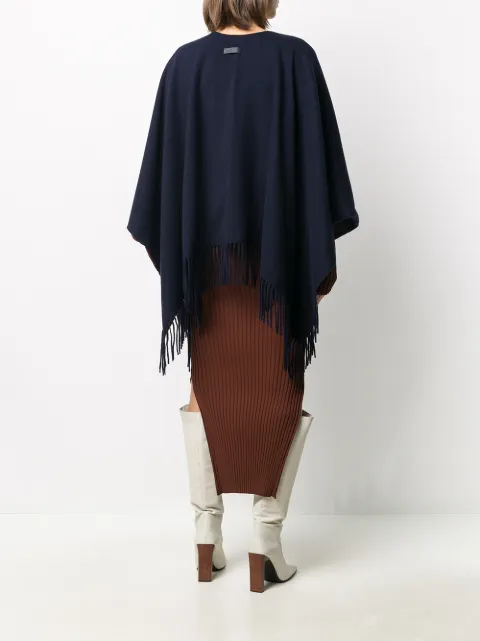 Salvatore Ferragamo Green Wool And Silk Gancini Shawl | World of Watches