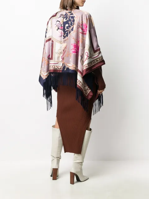 Salvatore Ferragamo Reversible Fringed Shawl - Farfetch