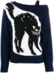 Image 1 of Dorothee Schumacher off-shoulder cat motif jumper