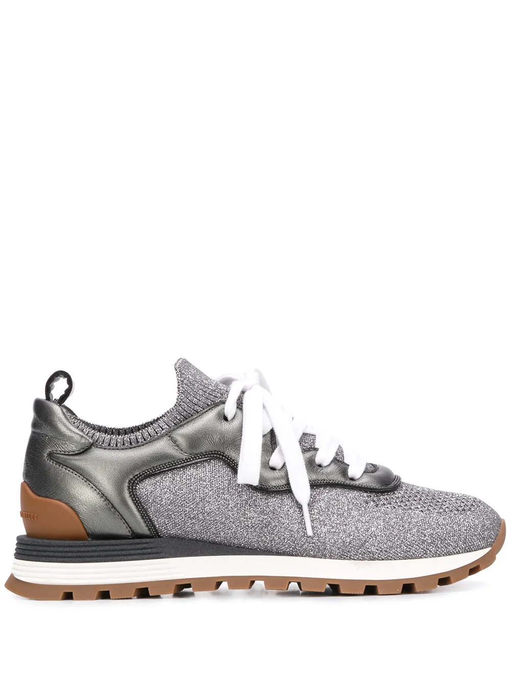 Image 1 of Brunello Cucinelli sparkling knit sneakers