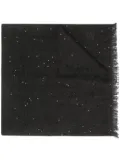 Brunello Cucinelli sequin embellished scarf - Black