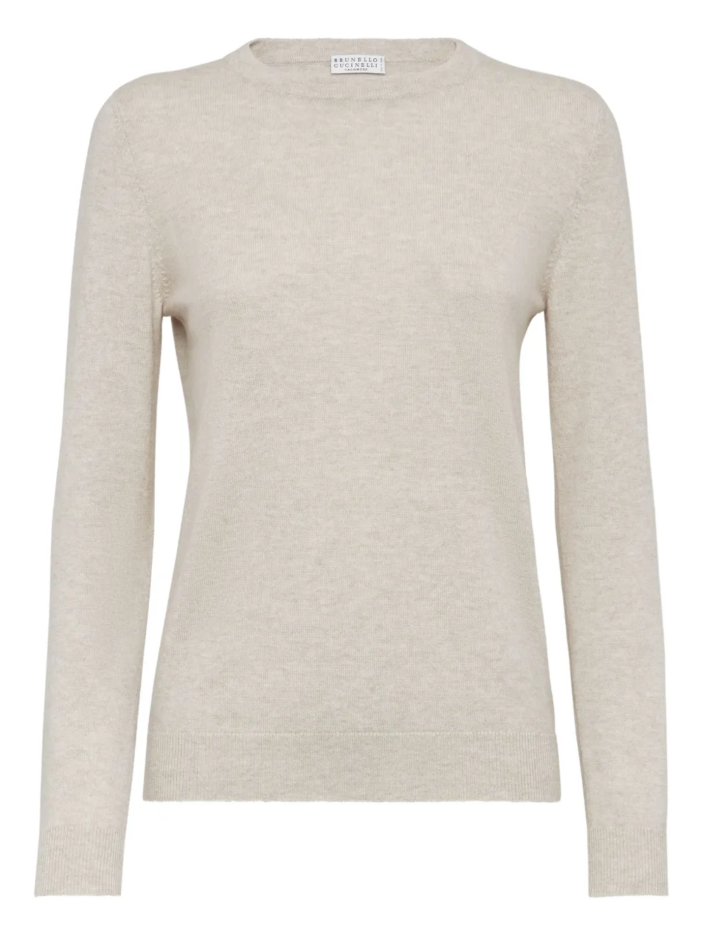 Brunello Cucinelli cashmere fitted jumper | Neutrals | Image 1