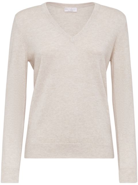 Brunello Cucinelli long-sleeve fitted jumper Women