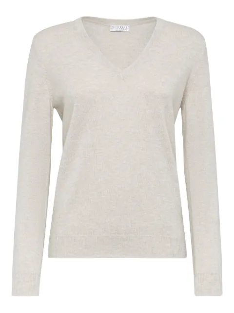 Brunello Cucinelli long-sleeve fitted jumper