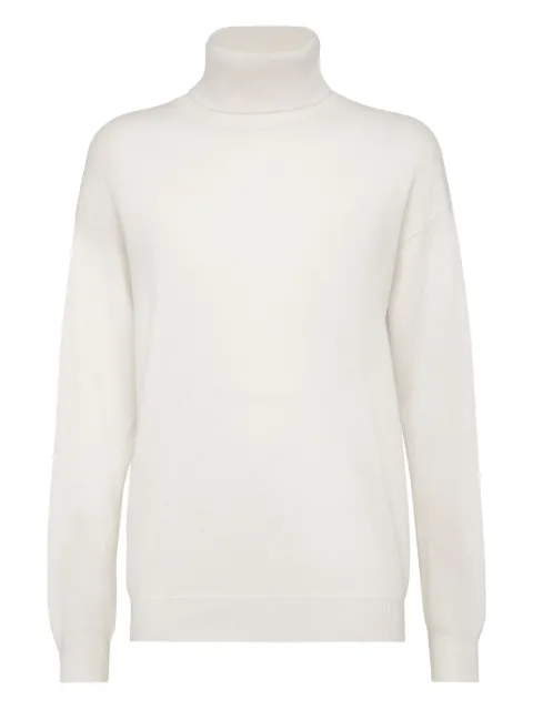 Brunello Cucinelli mock-neck cashmere jumper
