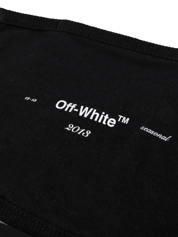 Off-White ロゴ マスク | ブラック | FARFETCH JP
