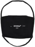Off-White logo-print face mask - Black