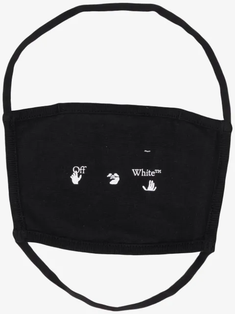 Off-White logo-print face mask