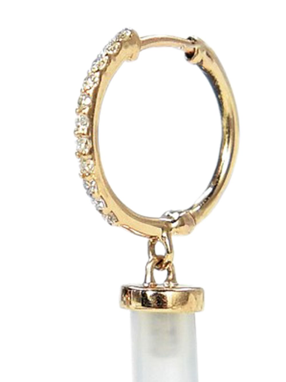 фото Bondeye jewelry 14kt yellow gold spike diamond hoops