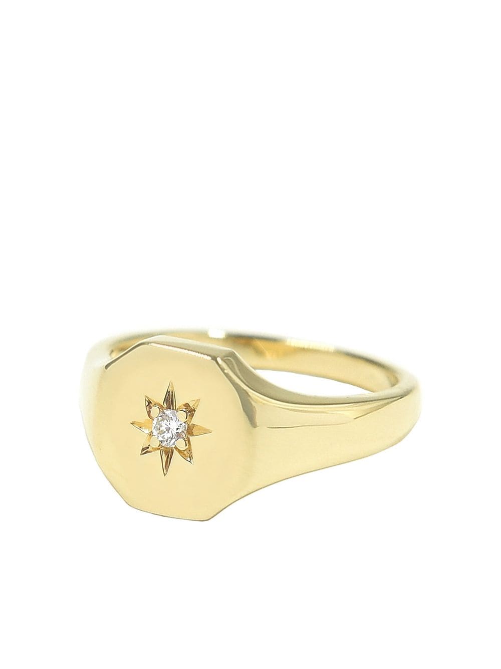 фото Bondeye jewelry кольцо josie из желтого золота с бриллиантами