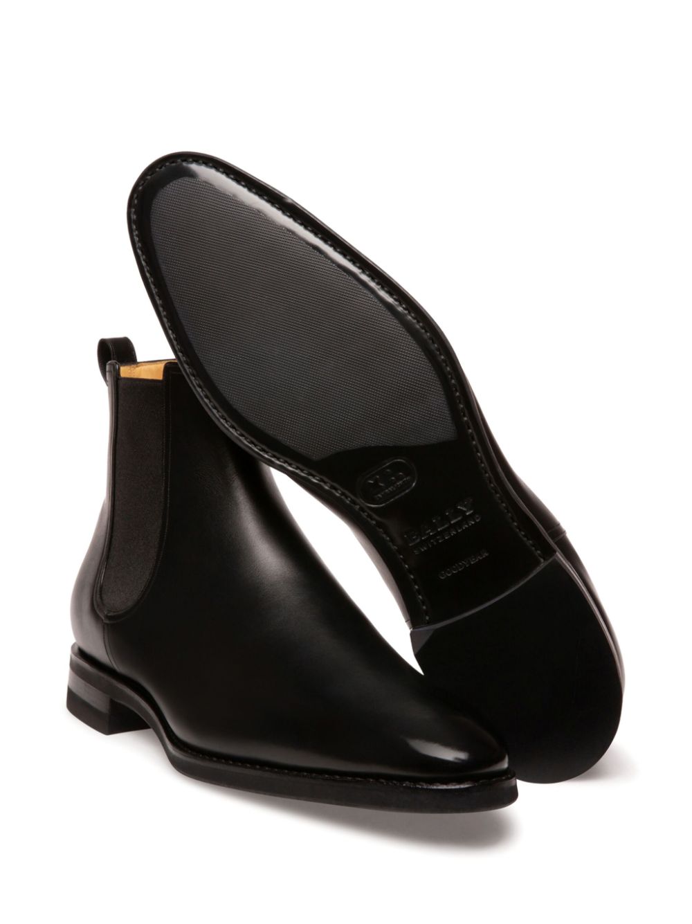 Bally Scavone grained-leather ankle boots Black