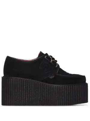 ladies flatform brogues