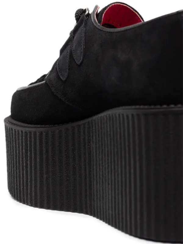black flatform shoes uk