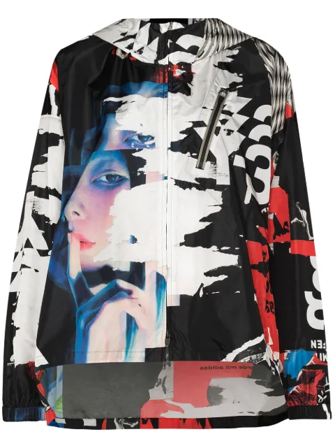 Y-3 جاكيت بطبعة جرافيك